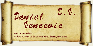 Daniel Venčević vizit kartica